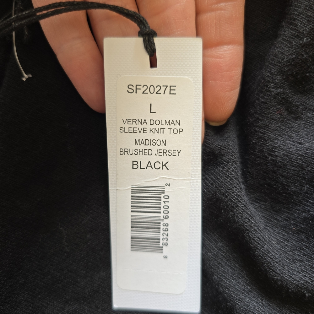 Michael Stars Black Verna Dolman Sleeve Tee NWT - Picture 9 of 9